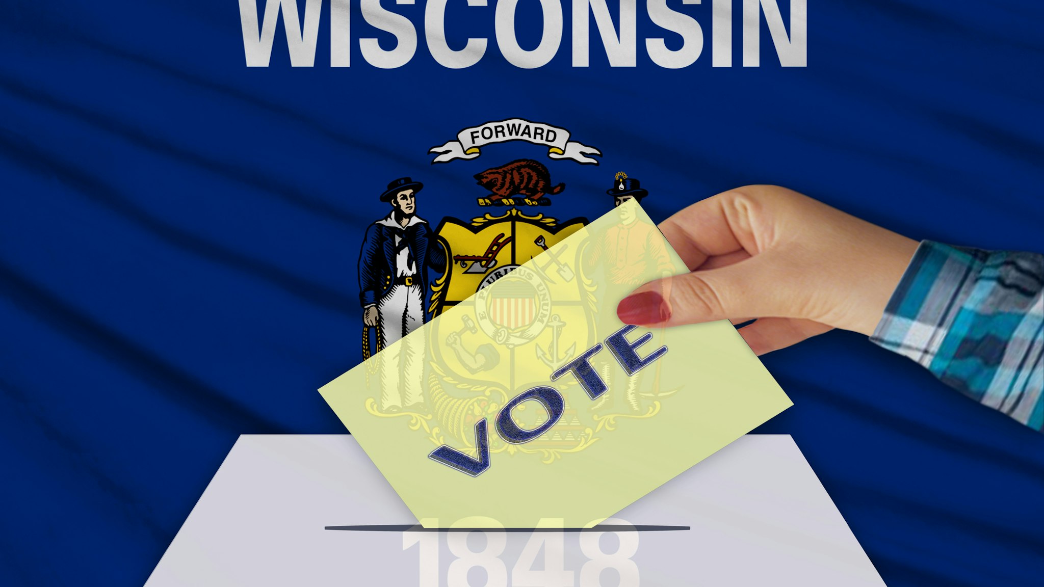 Election Day in the United States of America - WISCONSIN.