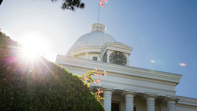 MONTGOMERY, AL - MAY 14- The Alabama State Capitol building is seen on Tuesday, May 14, 2019 in Montgomery, AL. The Alabama state Senate is elected to vote today on a bill that would completely ban abortion in the state.