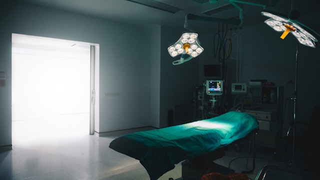 The Operating Room, or OR, is a large, sterile room where surgeons operate on patients.