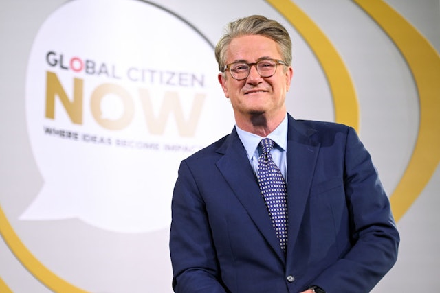 NEW YORK, NEW YORK - APRIL 28: Joe Scarborough speaks at the Global Citizen NOW Summit at The Glasshouse on April 28, 2023 in New York City. (Photo by Noam Galai/Getty Images for Global Citizen)