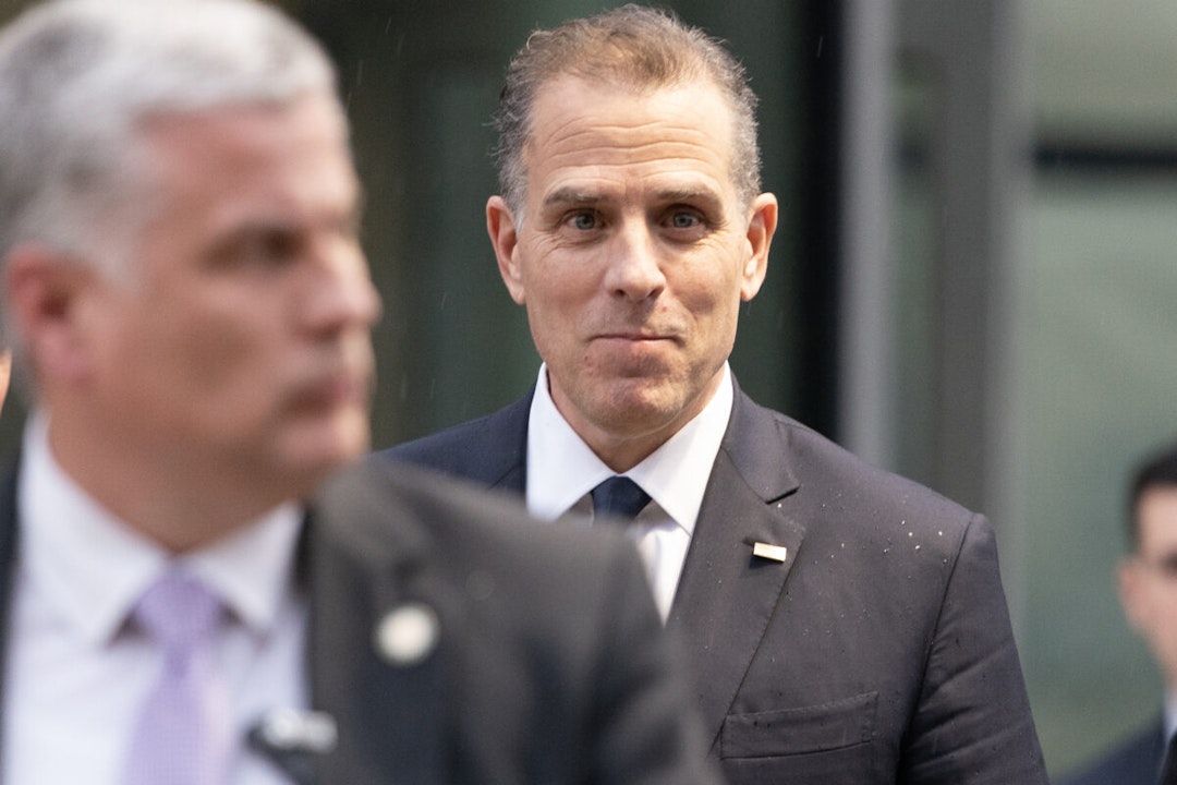 Hunter Biden, son of U.S. President Joe Biden, departs from a closed-door deposition before the House Committee on Oversight and Accountability, and House Judiciary Committee in the O'Neill House Office Building on February 28, 2024 in Washington, DC.