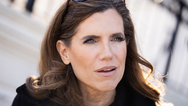 Rep. Nancy Mace, R-S.C., is seen outside the U.S. Capitol after the House passed a continuing resolution to fund the government through March 8th, on Thursday, February 29, 2024.