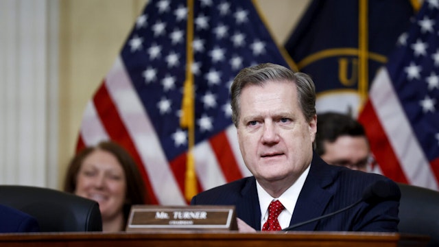 Chairman Michael Turner (R-OH) speaks at a hearing with the House (Select) Intelligence Committee in the Cannon Office Building on March 12, 2024 in Washington, DC.