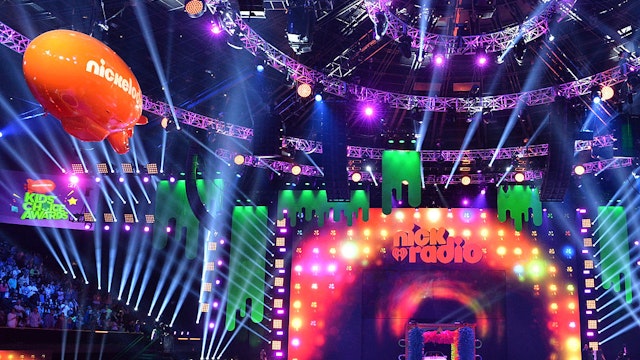 INGLEWOOD, CA - MARCH 28: A blimp floats over the stage during Nickelodeon's 28th Annual Kids' Choice Awards held at The Forum on March 28, 2015 in Inglewood, California. (Photo by Kevin Winter/Getty Images)