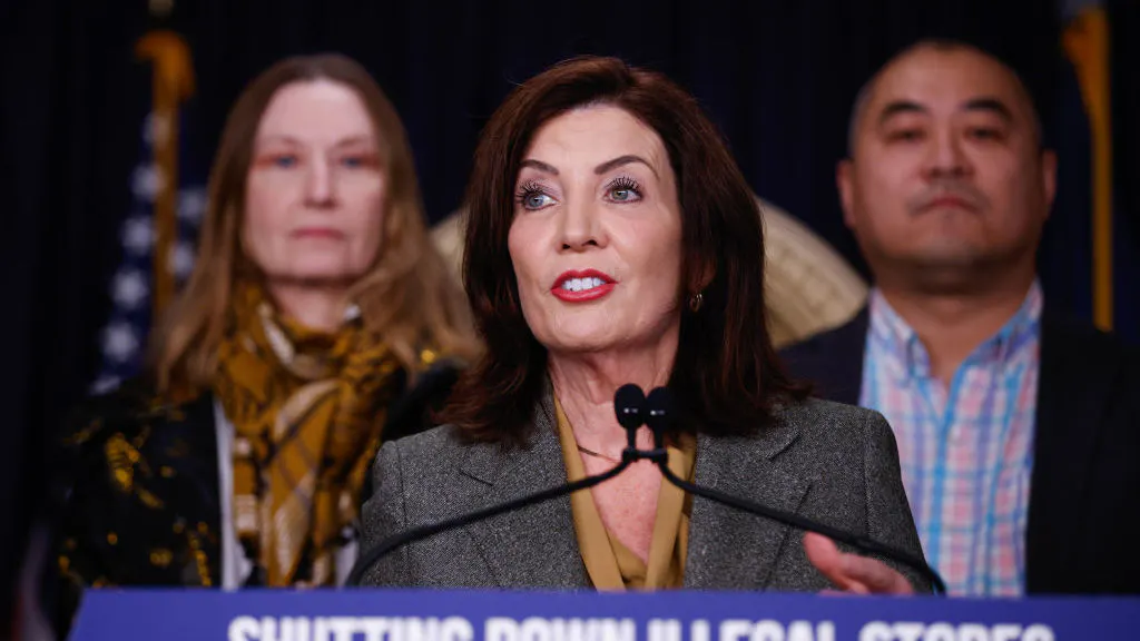 NY Democratic Governor Bathes State Landmarks In Trans Flag Colors On Easter