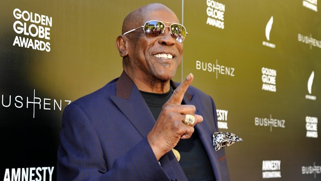 Actor Louis Gossett Jr. attends the Art For Amnesty Pre-Golden Globes Recognition Brunch at Chateau Marmont on January 8, 2016 in Los Angeles, California.