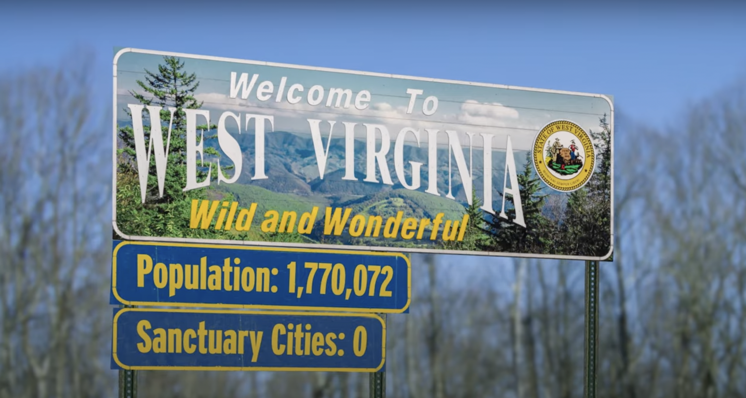 Candidate for governor plans to add “Wild, Wonderful, and Sanctuary City Free” to West Virginia’s welcome signs