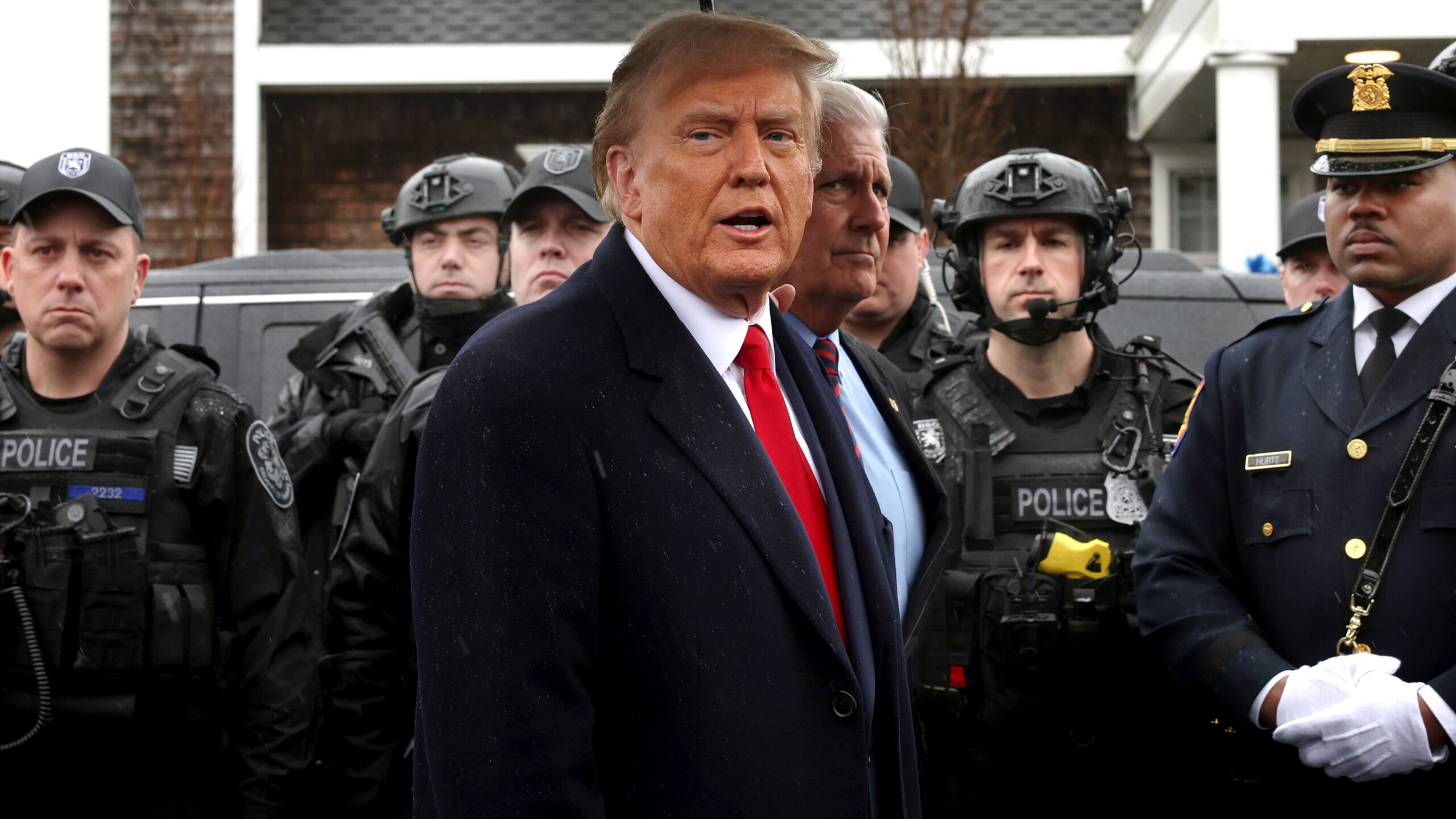 Trump criticizes Biden for lacking the strength to support law enforcement