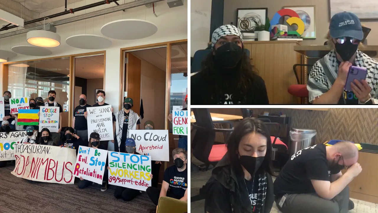 Google Announces Firing Of 28 Anti-Israel Employees For Protesting In Scathing Memo