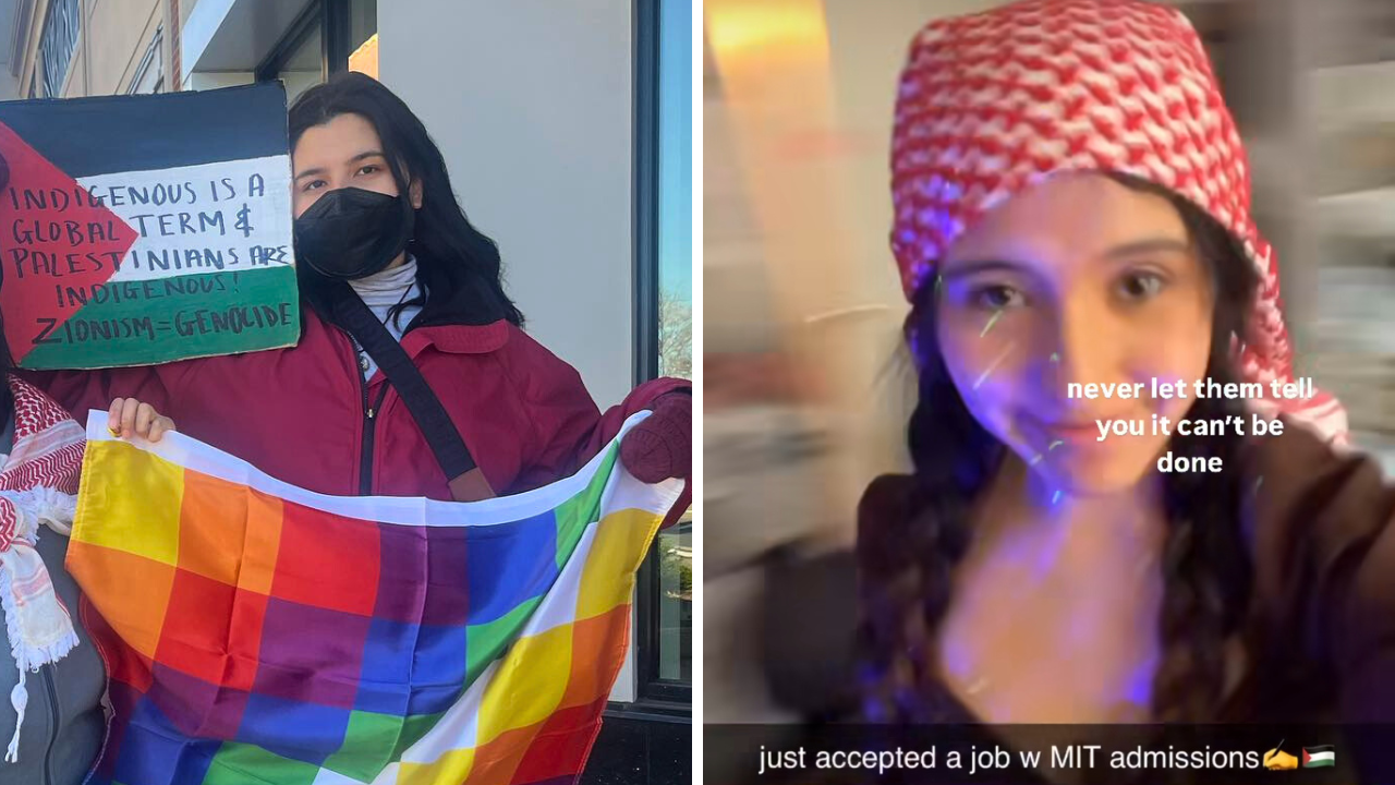 MIT student proudly embraces new role in admissions office as a queer, indigenous, pro-Palestine activist