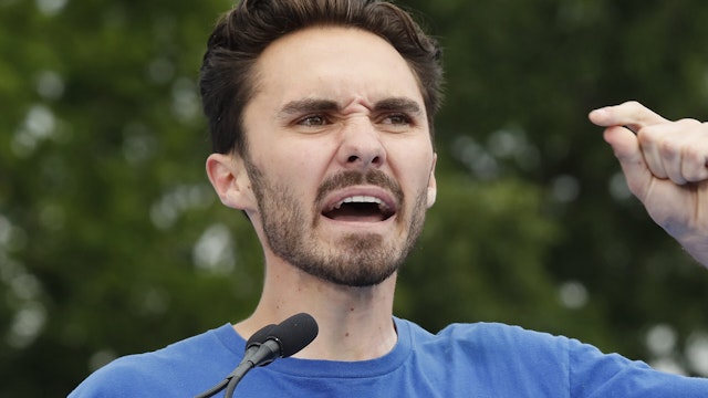 WASHINGTON, DC - JUNE 11: David Hogg speaks during March for Our Lives 2022 on June 11, 2022 in Washington, DC. David Hogg is a survivor of the 2018 Marjory Stoneman Douglas High School in Parkland, Florida and a founder of the March For Our Lives Movement. David co-authored #NeverAgain: A New Generation Draws the Line, a book about the power of youth activism in the gun violence prevention movement.