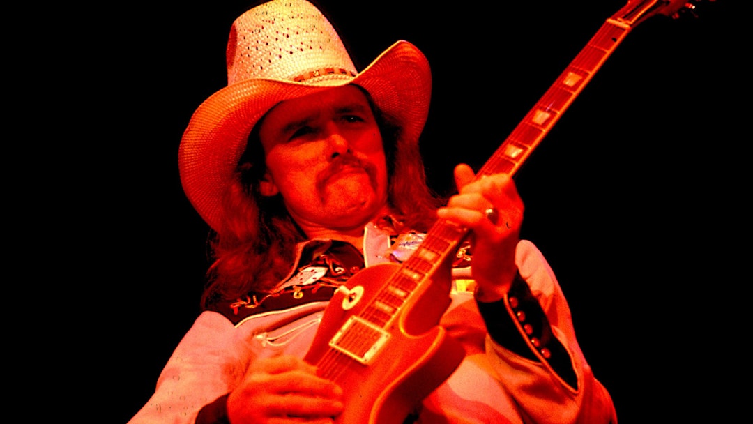American rock and blues group The Allman Brothers Band perform onstage, Chicago, Illinois, May 24, 1979. Pictured is guitarist Dickey Betts.