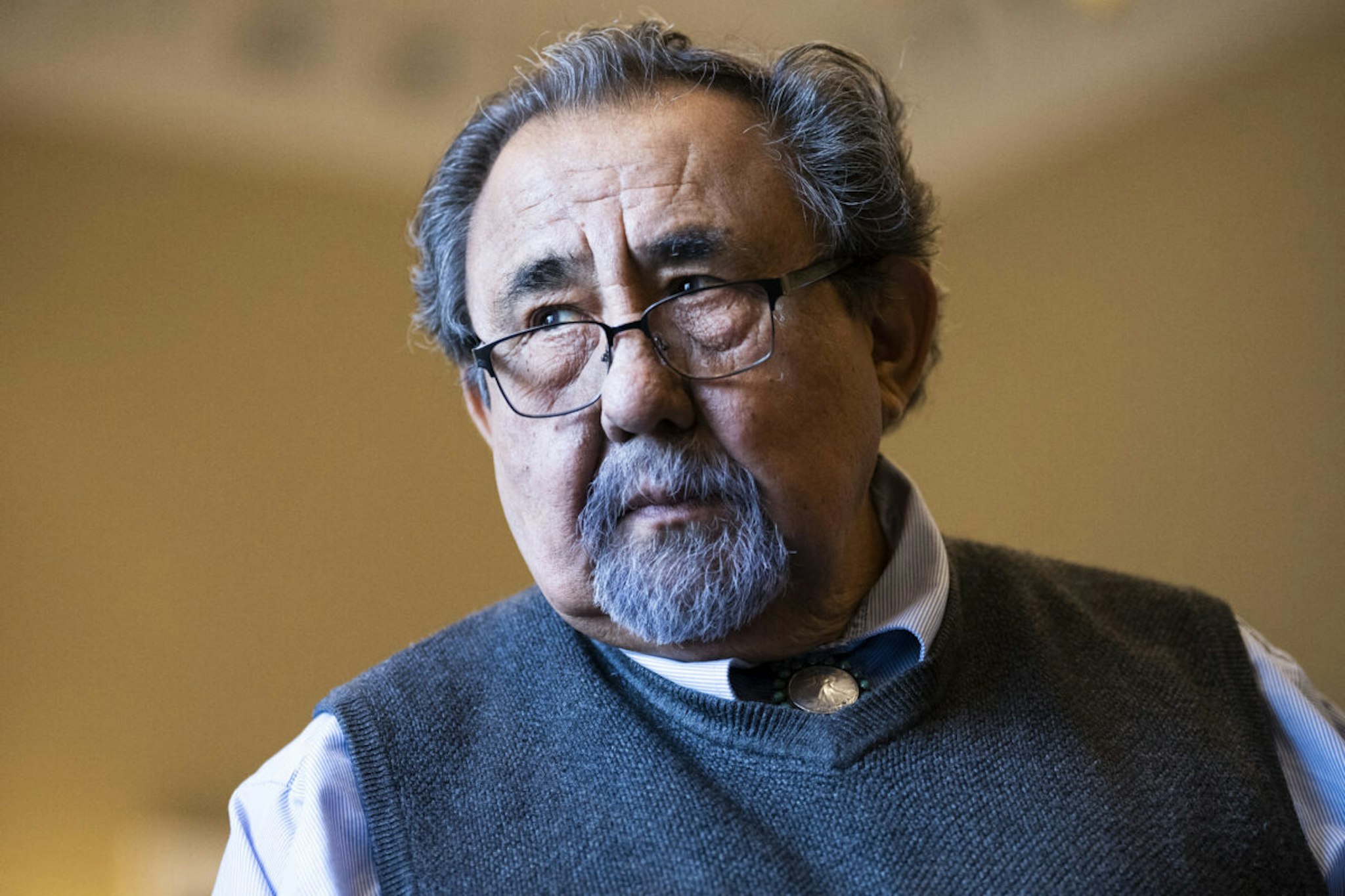 House Natural Resources Chairman Raul Grijalva, D-Ariz., conducts a news conference on the "Requirements, Expectations, and Standard Procedures for Effective Consultation with Tribes (RESPECT) Act, markup in Longworth Building on Monday, March 28, 2022.