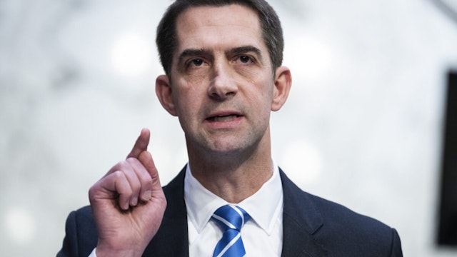 Sen. Tom Cotton, R-Ark., questions Attorney General Merrick during the Senate Judiciary Committee hearing titled Oversight of the Department of Justice, in Hart Building on Wednesday, March 1, 2023.