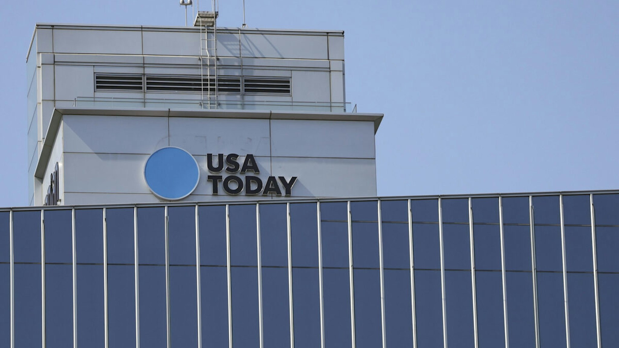 MCLEAN, VIRGINIA - JUNE 17: The headquarters of USA Today owned by Gannett Co. is seen June 17, 2022 in McLean, Virginia. USA Today said that following an investigation 23 articles had been removed from its website after it was discovered that a reporter may have fabricated sources and quotes for the articles.