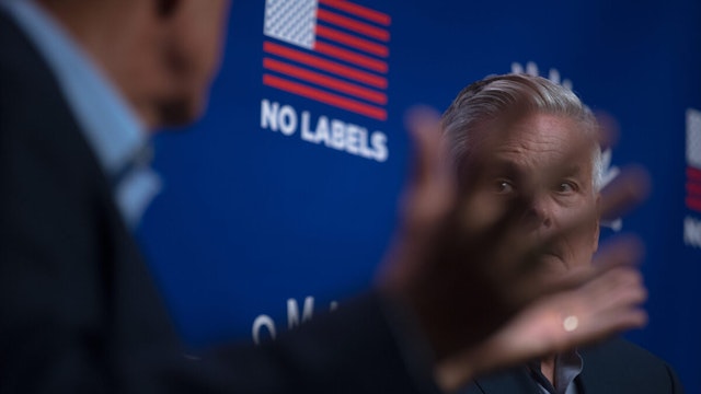 Former Utah governor Jon Huntsman (R) was co-headliner along with Sen. Joe Manchin III (D-W.Va.) at the 'Common Sense' Town Hall, an event sponsored by the bipartisan group No Labels, held on Monday evening, July 17, 2023 at St. Anselm College in Manchester, New Hampshire.