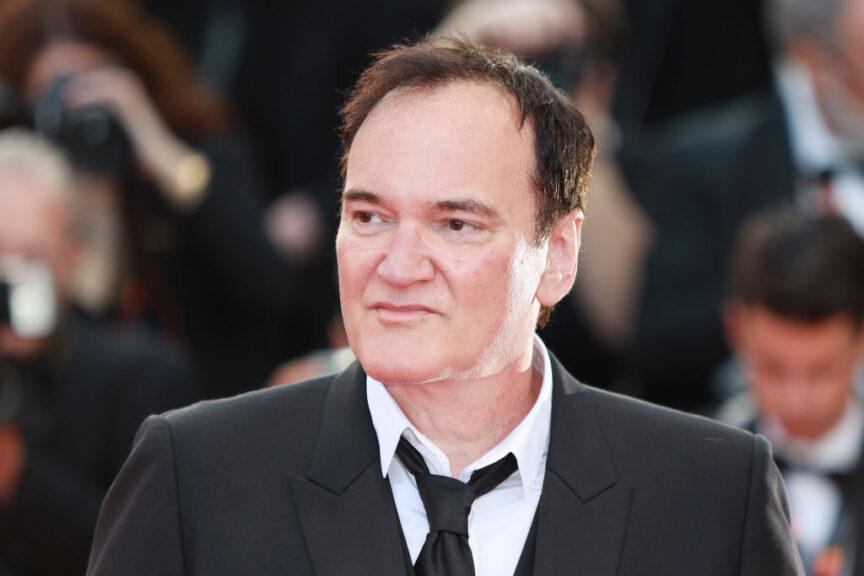 Quentin Tarantino lors du 76e festival de Cannes le 27 mai 2023. (Photo by Laurent KOFFEL/Gamma-Rapho via Getty Images)