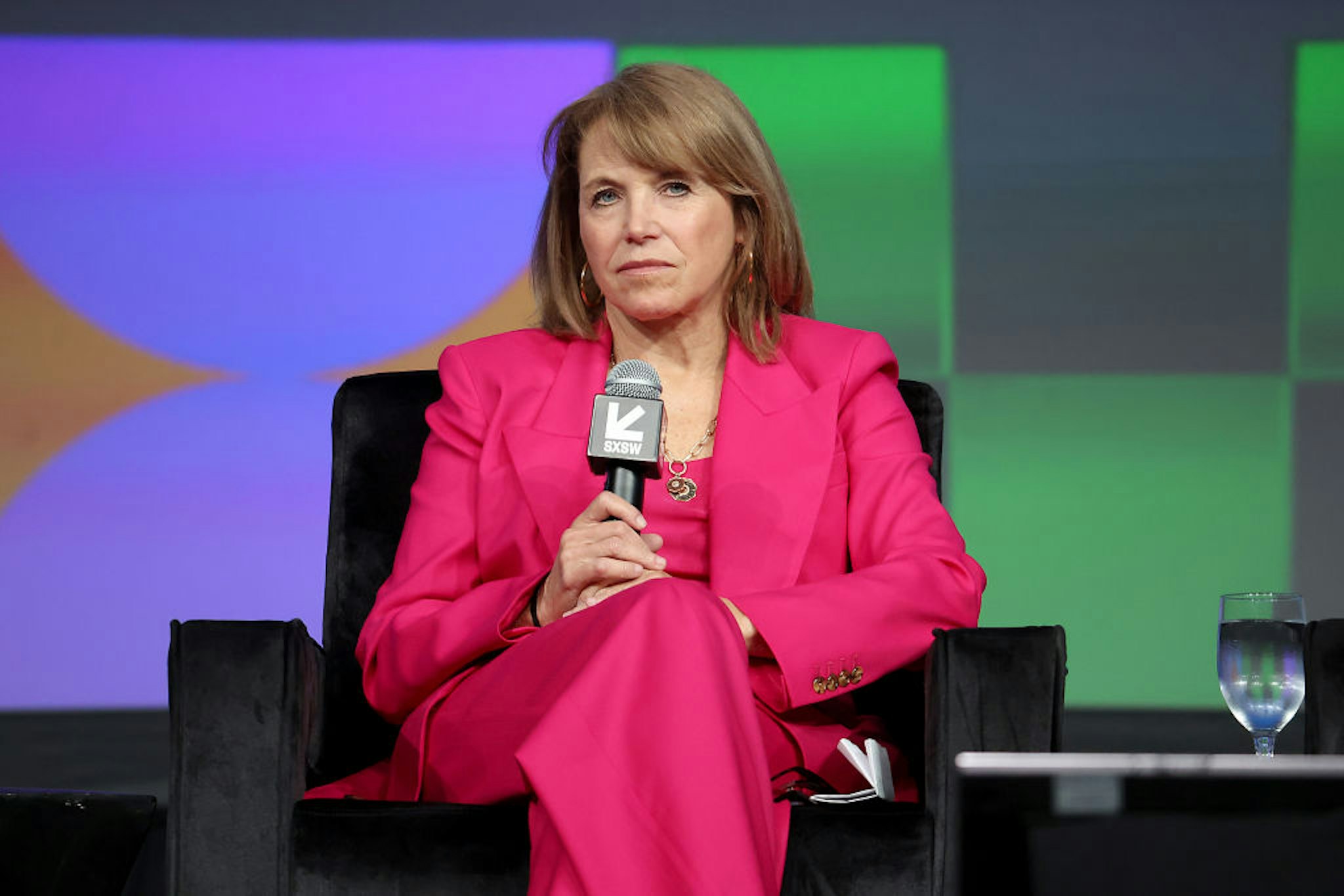 AUSTIN, TEXAS - MARCH 08: Katie Couric speaks onstage during the Breaking Barriers, Shaping Narratives: How Women Lead On and Off the Screen panel during the 2024 SXSW Conference and Festival at Austin Convention Center on March 08, 2024 in Austin, Texas. (Photo by Gary Miller/Getty Images)
