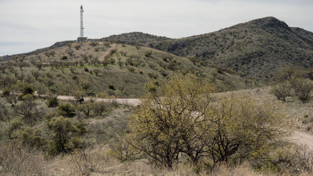 A Border Patrol survaillance tower at the US-Mexico border near Sasabe, Arizona, US, on Wednesday, March 13, 2024. During the first four months of fiscal year 2024, Border Patrol recorded more than 250,000 migrant apprehensions in the Tucson sector in Arizona, the most of any region patrolled by the agency, according to federal government statistics, reports CBS.