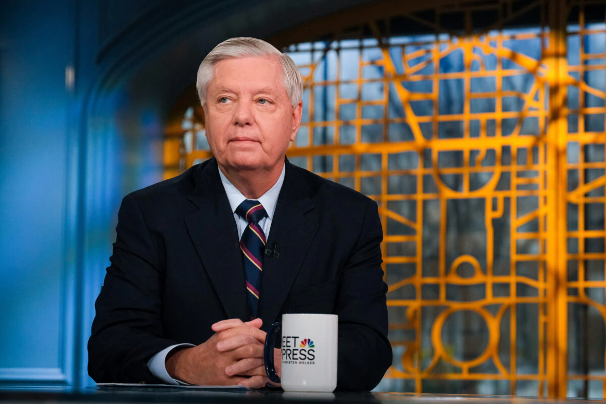 Sen. Lindsey Graham (R-SC) appears on "Meet the Press" in Washington D.C., Sunday March 10, 2024.