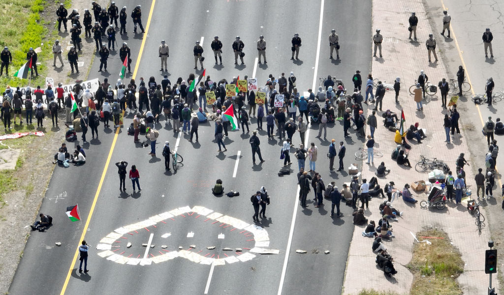 Individuals who block highways are not simply protesters but rather classified as terrorists