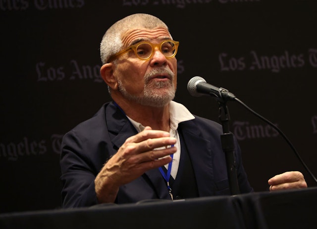 LOS ANGELES, CALIFORNIA - APRIL 21: David Mamet attends the 2024 Los Angeles Times Festival of Books at the University of Southern California on April 21, 2024 in Los Angeles, California. (Photo by David Livingston/Getty Images)