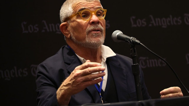 LOS ANGELES, CALIFORNIA - APRIL 21: David Mamet attends the 2024 Los Angeles Times Festival of Books at the University of Southern California on April 21, 2024 in Los Angeles, California. (Photo by David Livingston/Getty Images)