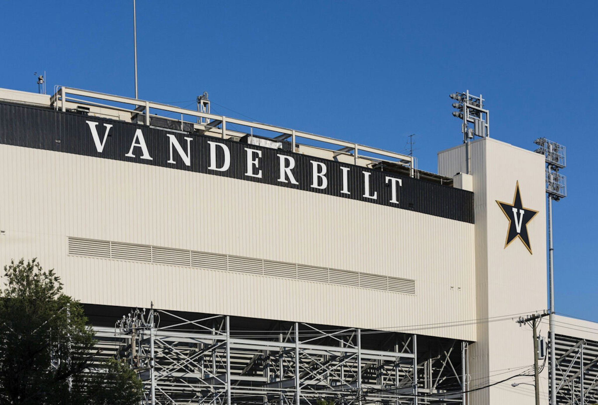 VANDERBILT UNIVERSITY, NASHVILLE, TENNESSEE, UNITED STATES - 2017/07/16: Vanderbilt University stadium.