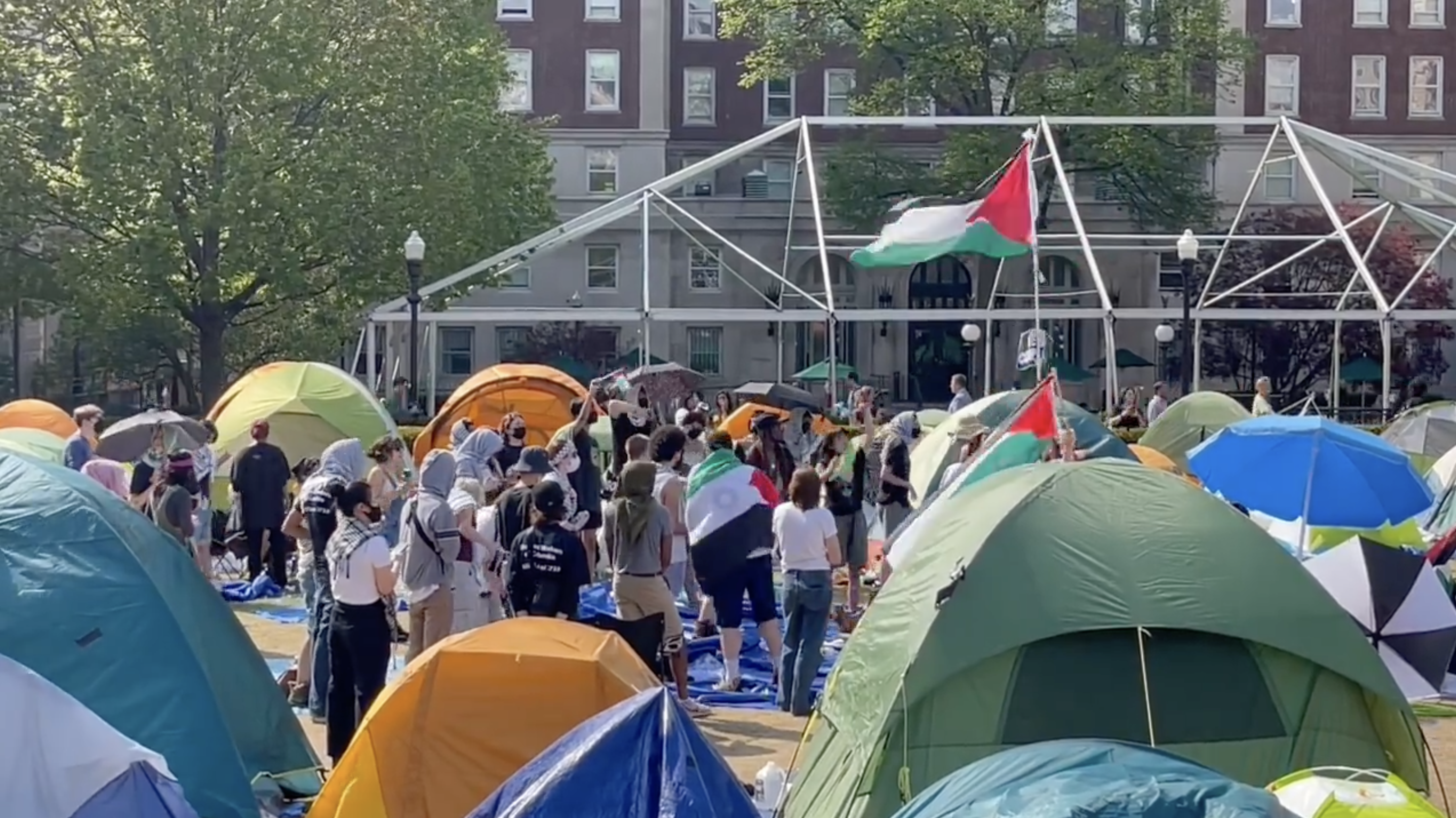 Columbia University Protesters Advocate for Israel’s Destruction