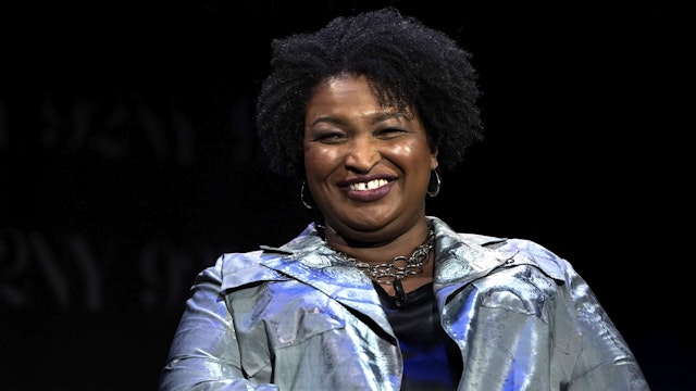 NEW YORK, NEW YORK - MAY 25: Politician and activist Stacey Abrams speaks during a conversation with Wilson Cruz at The 92nd Street Y on May 25, 2023 in New York City.