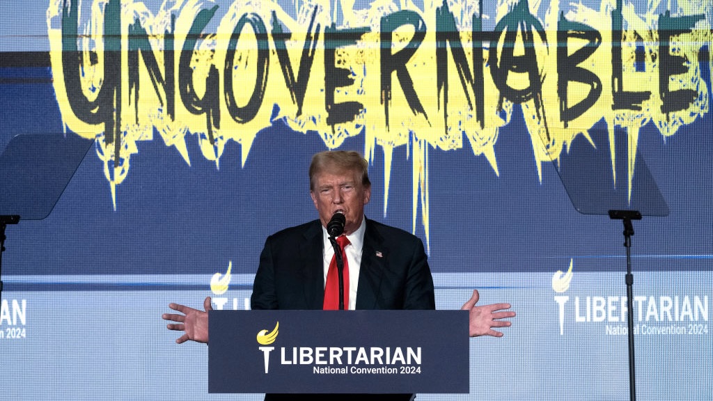 Trump Pursues Alliance at Libertarian Convention