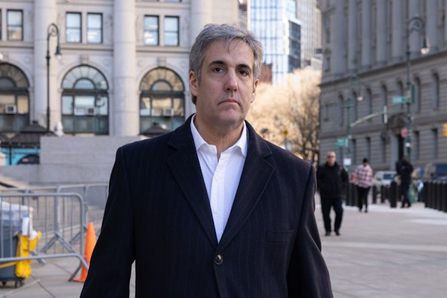 Michael Cohen, former personal lawyer to US President Donald Trump, arrives at federal court in New York, US, on Thursday, Dec. 14, 2023. A federal judge overseeing Michael Cohen's request to end his supervised release early raised concerns Tuesday that a lawyer for the former Trump fixer may have cited bogus cases in the motion, reported Axios.