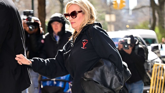 NEW YORK, NEW YORK - MARCH 21: Stormy Daniels is seen arriving to ABC's "The View" on the Upper West Side on March 21, 2024 in New York City. (Photo by James Devaney/GC Images)