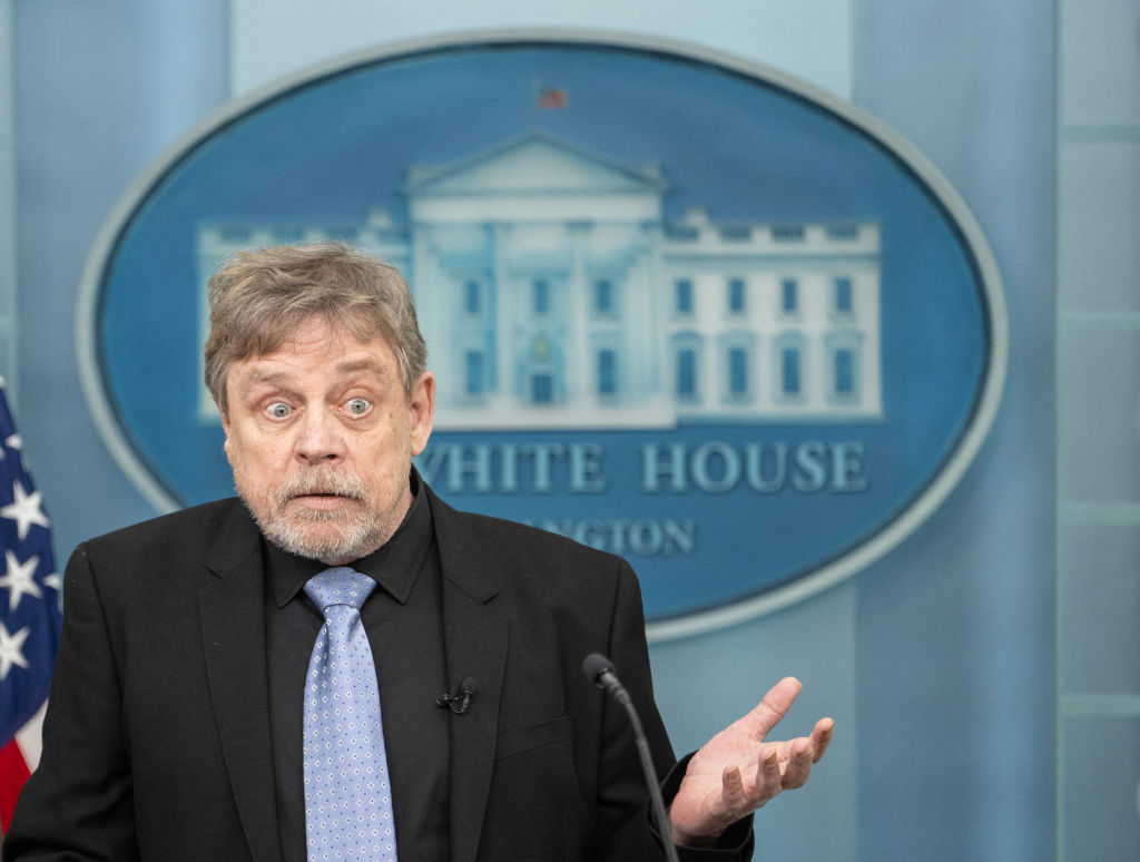 Mark Hamill Surprises White House Briefing to Express Admiration for Biden