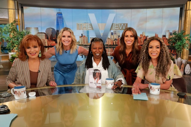 THE VIEW - 5/1/24 - Whoopi Goldberg is a guest on "The View" airing on Wednesday, May 1, 2024."The View" airs Monday-Friday, 11am-12 noon, ET on ABC. (ABC/LOU ROCCO) WHOOPI GOLDBERG, SARA HAINES, JOY BEHAR, SUNNY HOSTIN, ALYSSA FARAH GRIFFIN