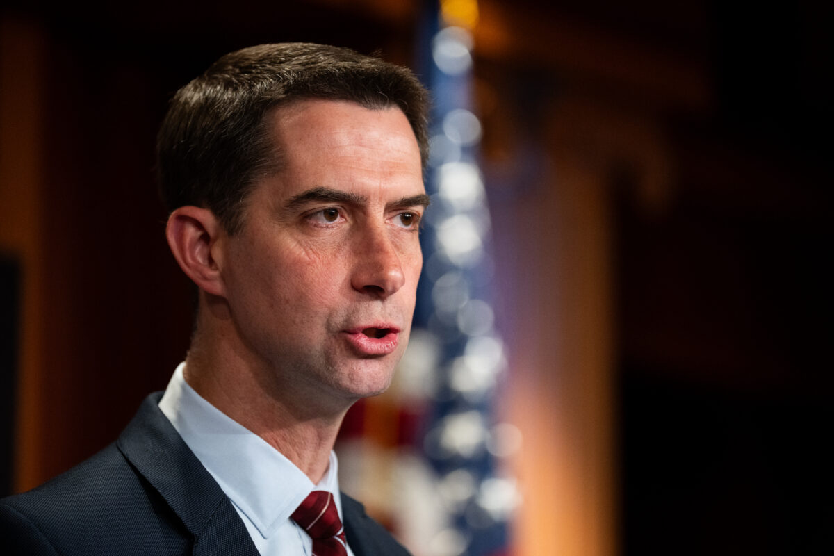 Cotton Demands January 6-Type Investigation into Supporters of Left-Wing Terrorism Who Defaced D.C. Monuments
