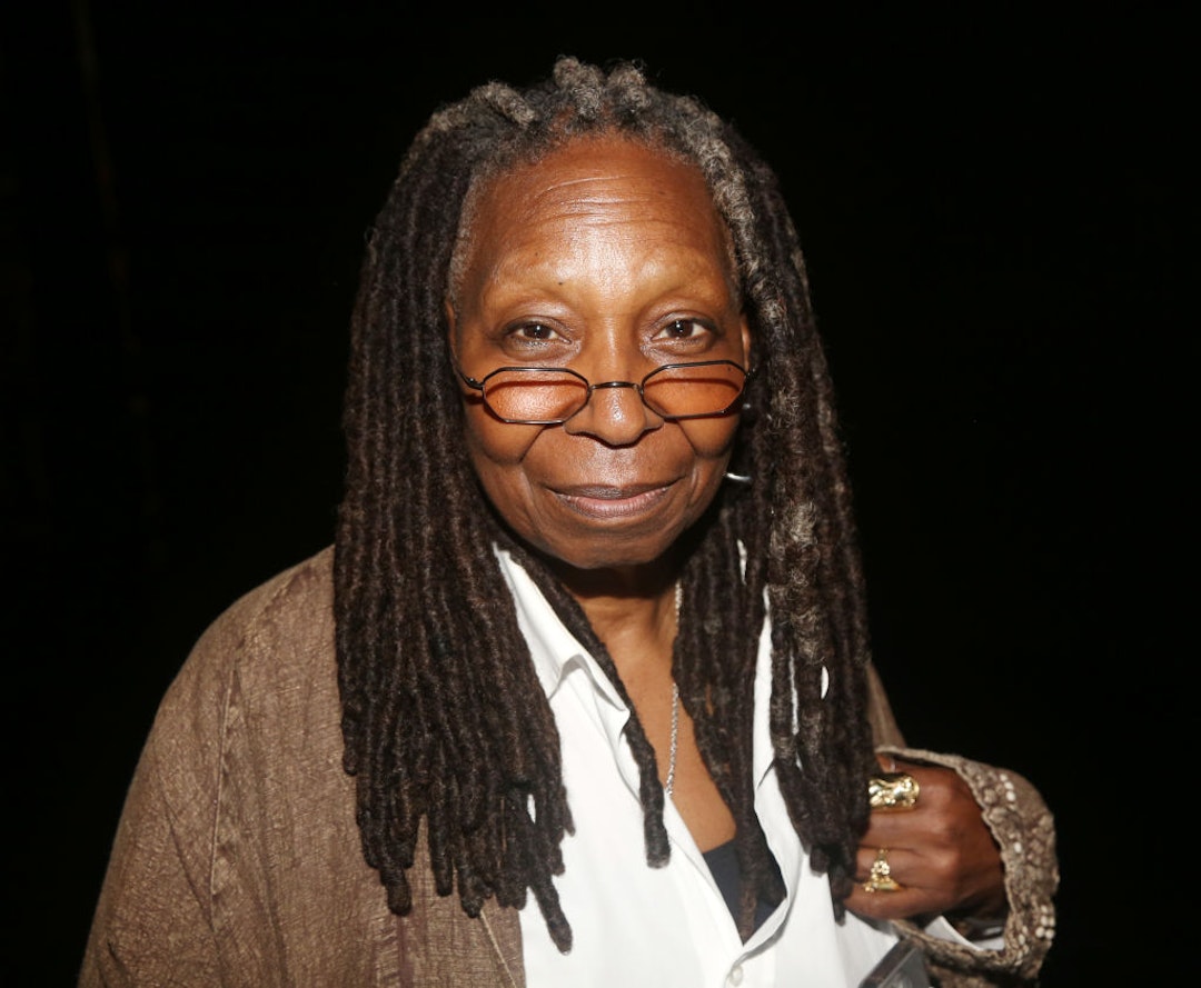 NEW YORK, NEW YORK - MAY 21: Whoopi Goldberg poses backstage at the hit musical "The Wiz" on Broadway at The Marquis Theatre on May 21, 2024 in New York City. (Photo by Bruce Glikas/WireImage)