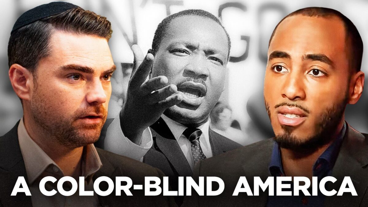 Coleman Hughes and Ben Shapiro talk about how the Left has moved away from MLK’s dream of a colorblind society to promote race-based policies