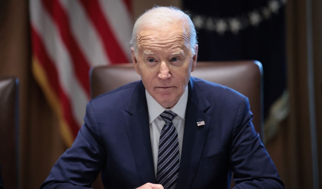 U.S. President Joe Biden delivers remarks while meeting with the Joint Chiefs and Combatant Commanders in the Cabinet Room of the White House May 15, 2024 in Washington, DC. (Photo by Win McNamee/Getty Images)