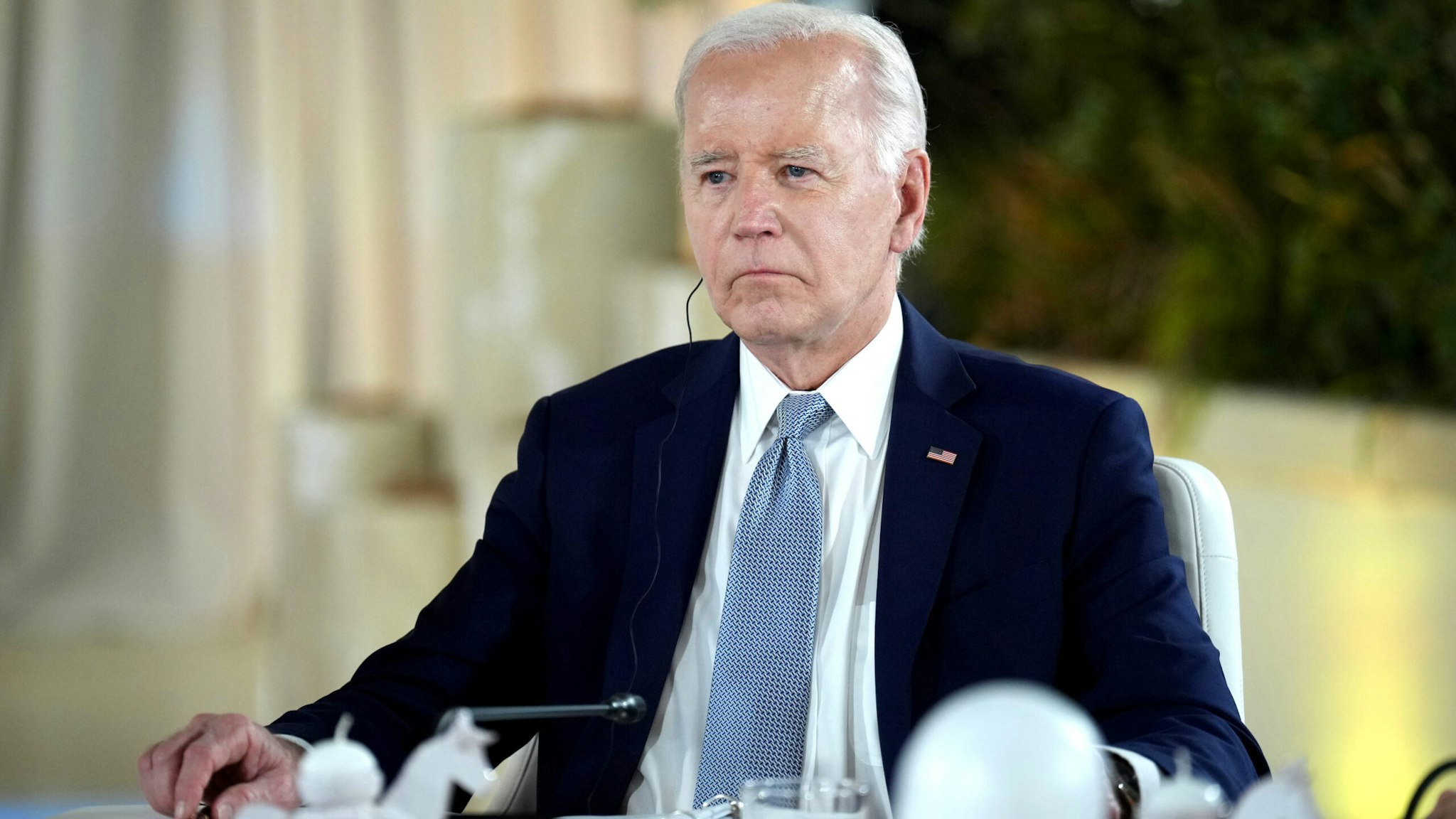 FASANO, ITALY - JUNE 13: U.S. President Joe Biden attends a roundtable session entitled 