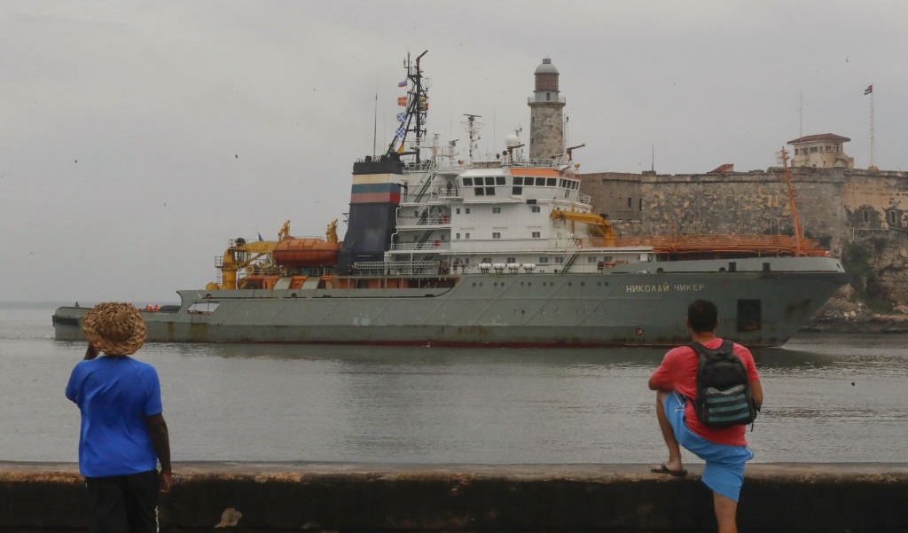 Russian Warship Arrives in Cuba Amid Rising U.S.-Russia Tensions