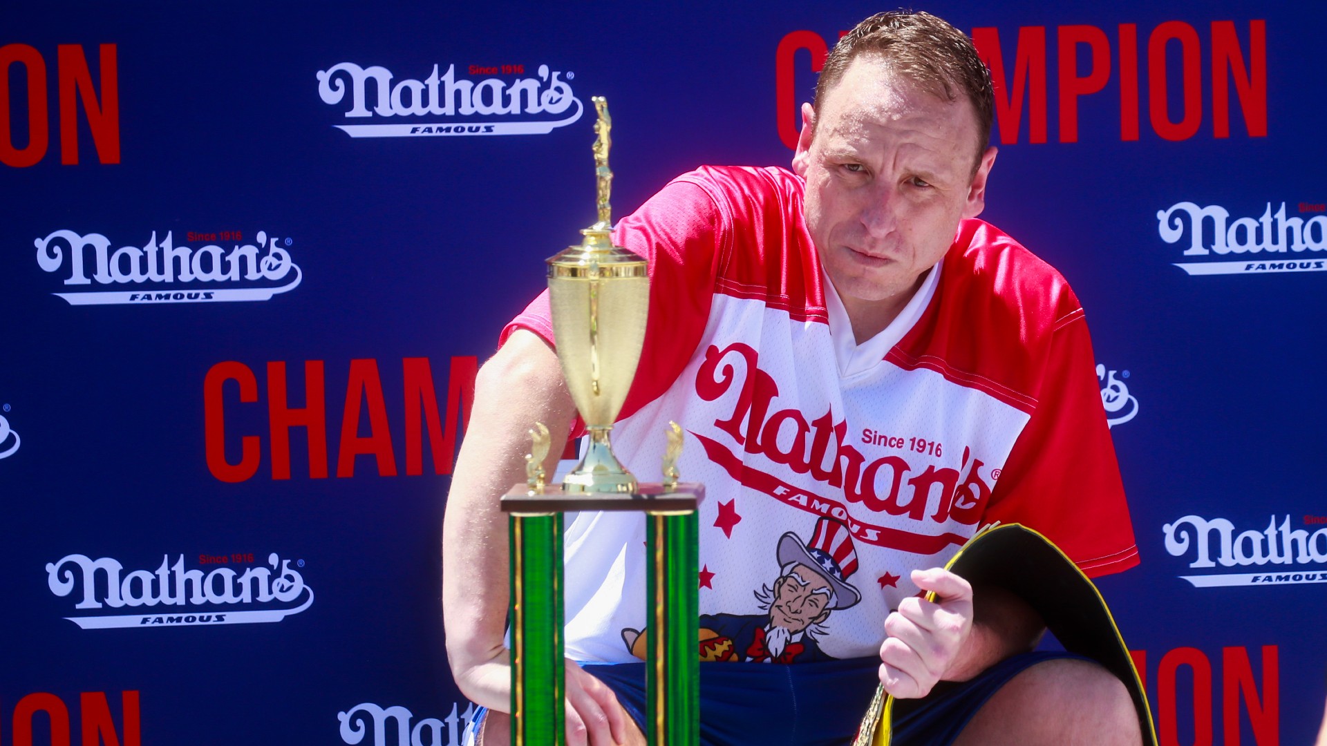 Joey Chestnut, famed hot dog eater, partners with vegan brand and is ousted from July 4th contest