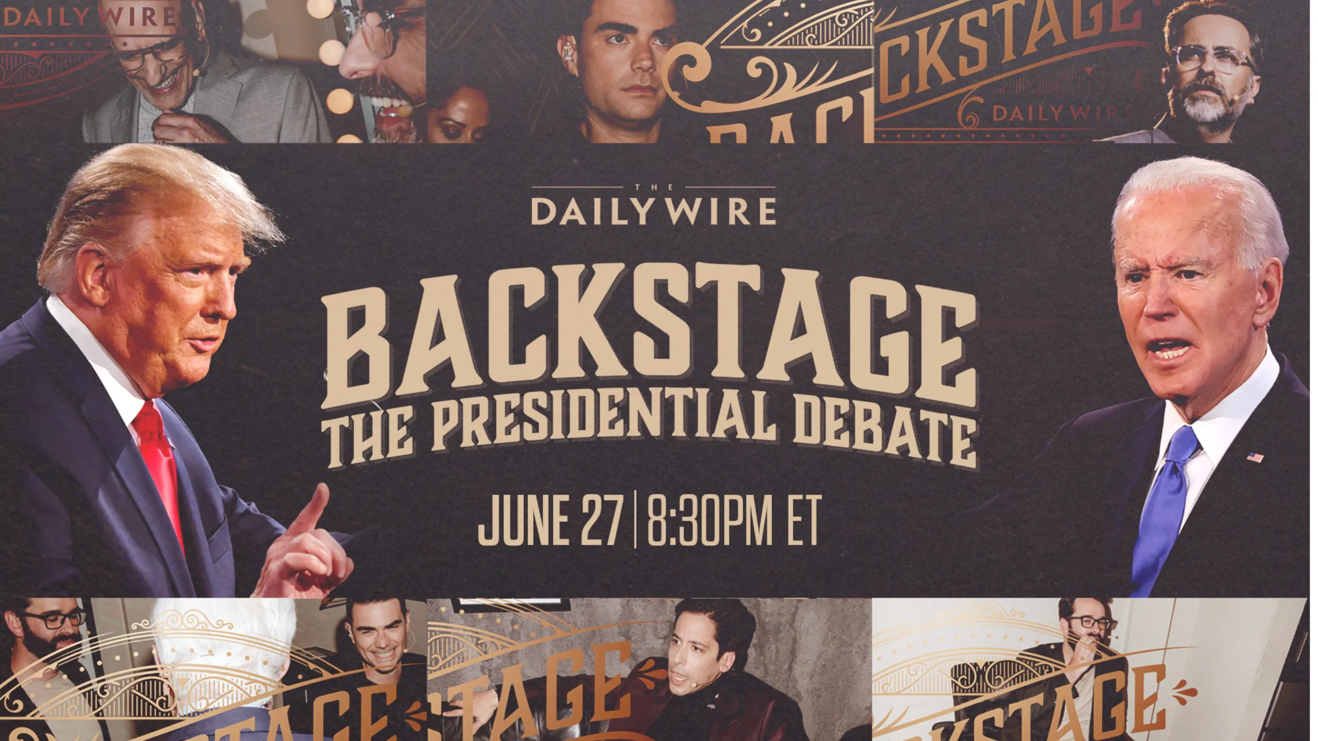 Watch Trump-Biden Debate Live Tonight On ‘Backstage’ With Daily Wire Hosts’ Post-Show Analysis