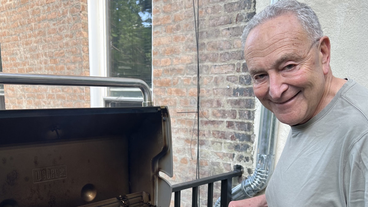 Schumer Heavily Mocked After Posting Photo Of Himself Grilling, Eventually Deletes It