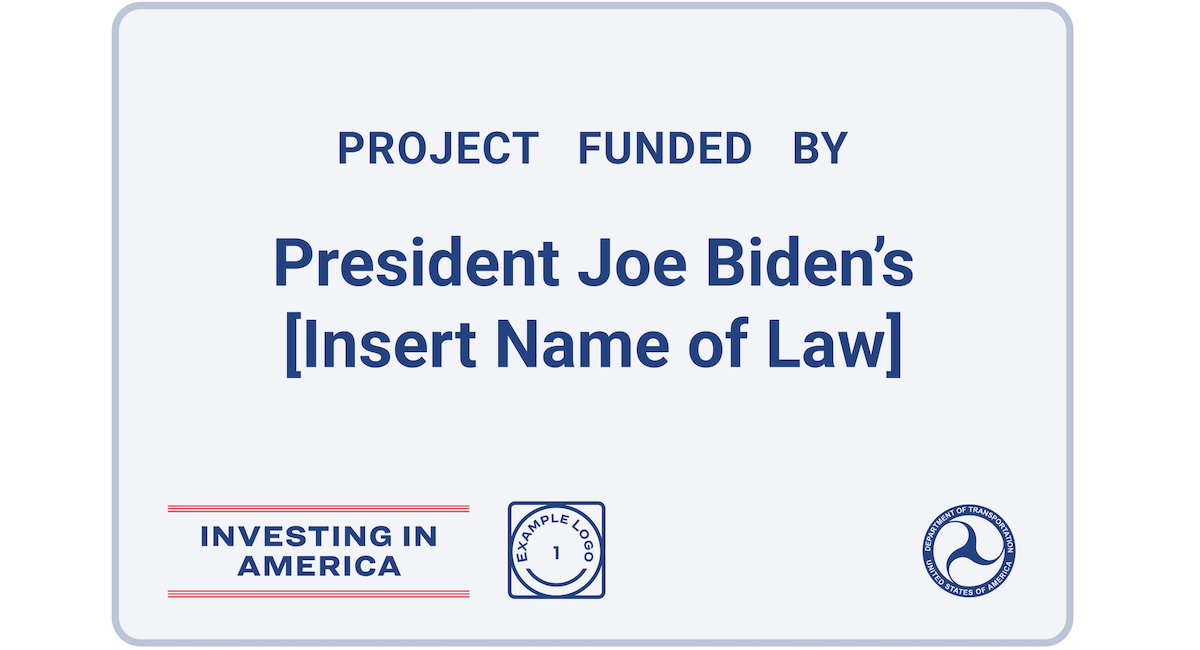 Biden directed federal agencies to put up signs across the country commending him ahead of the election
