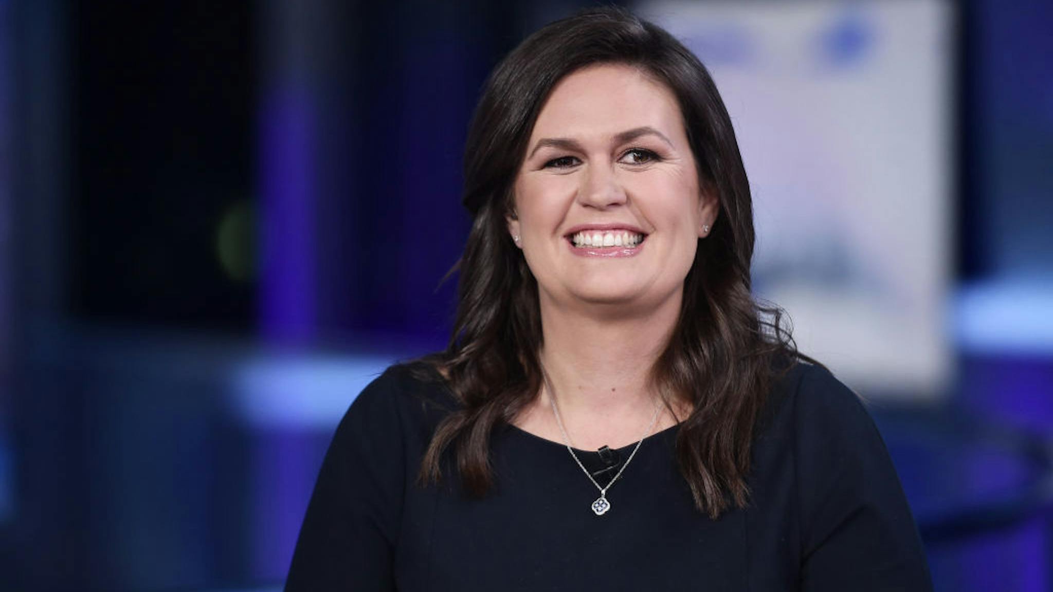 Mike Huckabee And Sarah Huckabee Sanders Visits “The Story With Martha MacCallum” NEW YORK, NEW YORK - SEPTEMBER 17: (EXCLUSIVE COVERAGE) FOX News Contributor Sarah Huckabee Sanders visit