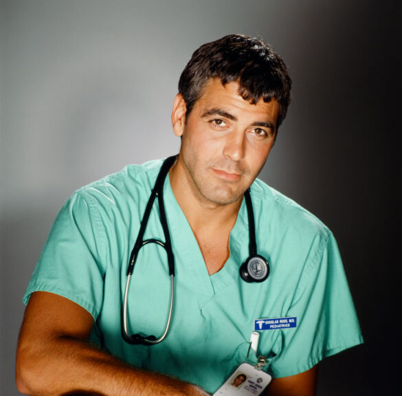 ER -- Season 2 -- Pictured: George Clooney as Doctor Doug Ross -- (Photo by: Jeff Katz/NBC via Getty Images)