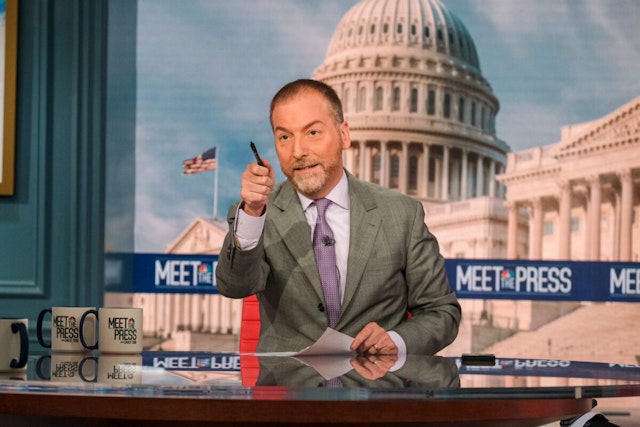 Chuck Todd appears on his final show as chair of "Meet the Press" in Washington, D.C. Sunday, Sep. 10, 2023