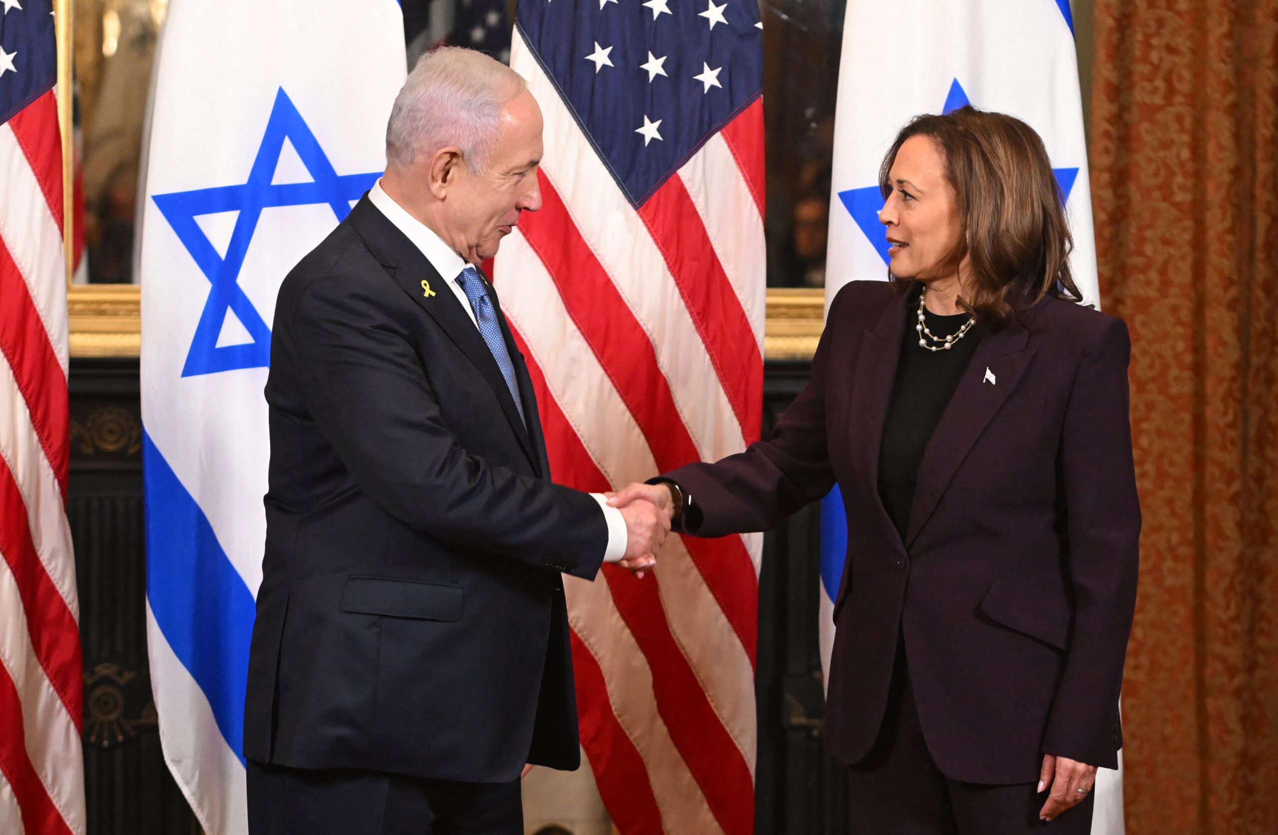 Kamala Harris Holds Brief Meeting With Israeli PM Netanyahu