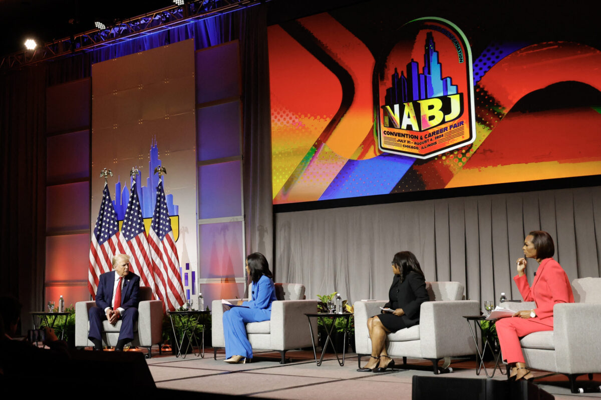 Trump Speaks At Black Journalists Conference In Chicago; Harris Skips Event